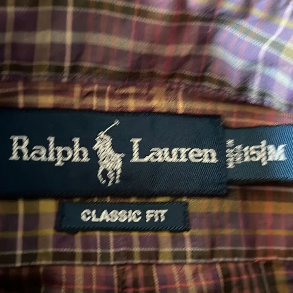 Polo Ralph Lauren Classic Fit Plaid Button Down Mens M
